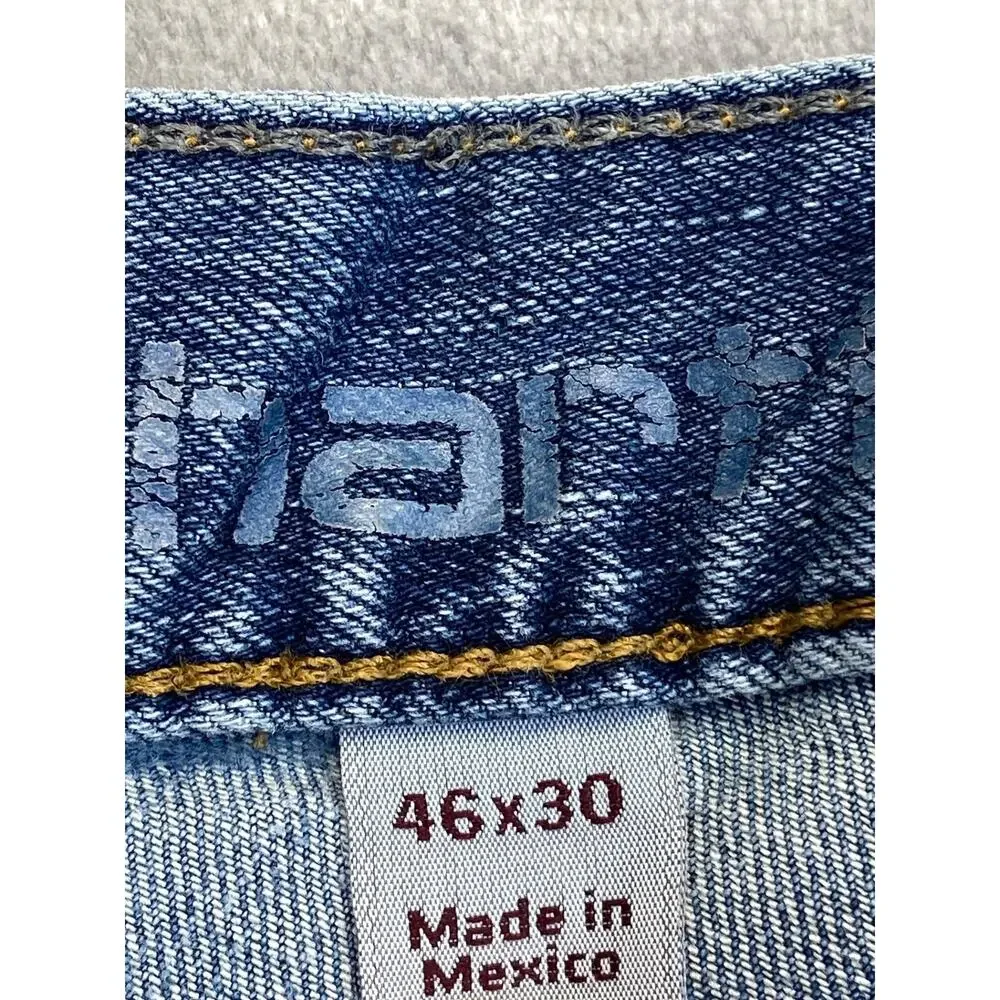 Carhartt Men's Relaxed Fit Straight Jeans 46x30‎ Blue Light Wash
